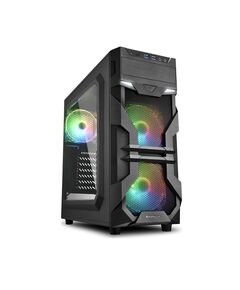 SHARKOON VG7-W RGB GAMING MIDI TOWER COMPUTER CASE BLACK (18198226) (SHR18198226)