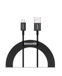 BASEUS LIGHTNING SUPERIOR SERIES CABLE, FAST CHARGING, DATA 2.4A, 1M BLACK (CALYS-A01) (BASCALYS-A01)