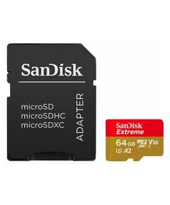 SANDISK EXTREME MICROSDXC 64GB CLASS 10 U3 V30 A2 UHS-I ΜΕ ΑΝΤΆΠΤΟΡΑ (SDSQXAH-064G-GN6MA) (SANSDSQXAH-064G-GN6MA)