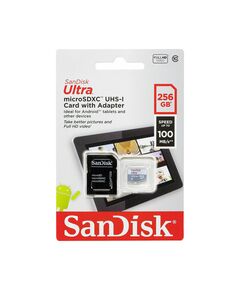 SANDISK ULTRA MICROSDHC 256GB 100MB/S CLASS 10 UHS-I (SDSQUNR-256G-GN3MN) (SANSDSQUNR-256G-GN3MN)