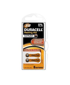 DURACELL ACTIVAIR ΜΠΑΤΑΡΊΕΣ ΑΚΟΥΣΤΙΚΏΝ ΒΑΡΗΚΟΪ́ΑΣ 312 1.4V 6ΤΜΧ (ACA312MF) (DURACA312MF)