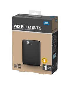WESTERN DIGITAL ELEMENTS PORTABLE 1TB USB 3.0 (BLACK 2.5") (WDBUZG0010BBK-WESN)