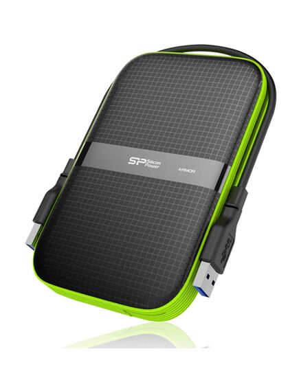 SILICON POWER ΕΞΩΤΕΡΙΚΌΣ HDD ARMOR A60, 1TB, USB 3.1, ΠΡΆΣΙΝΟΣ
