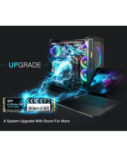 SILICON POWER SSD PCIE GEN3X4 P34A60 M.2 2280, 512GB, 2.200-1.600MB/S
