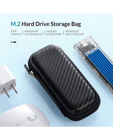 ORICO ΘΉΚΗ ΠΡΟΣΤΑΣΊΑΣ M2 SSD M2PH01-BK-BP, ΑΔΙΆΒΡΟΧΗ, ΜΑΎΡΗ