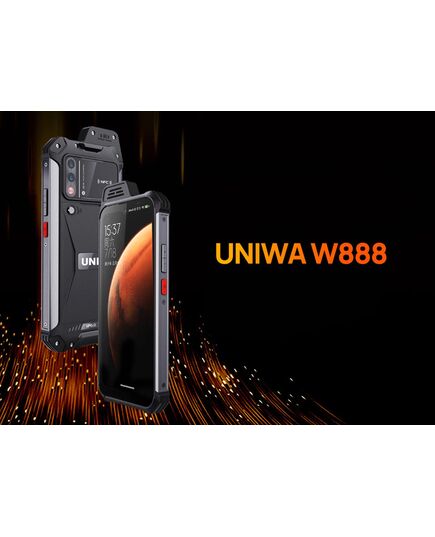 UNIWA SMARTPHONE W888, 6.3", 4/64GB, ΗΧΕΊΟ 2W, ATEX ZONE 2, IP68, ΜΑΎΡΟ