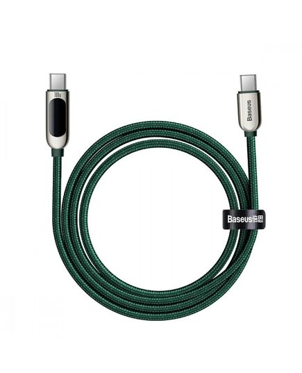 BASEUS CABLE USB-C TO USB-C BASEUS DISPLAY, 100W, 2M GREEN (CATSK-C06) (BASCATSK-C06)