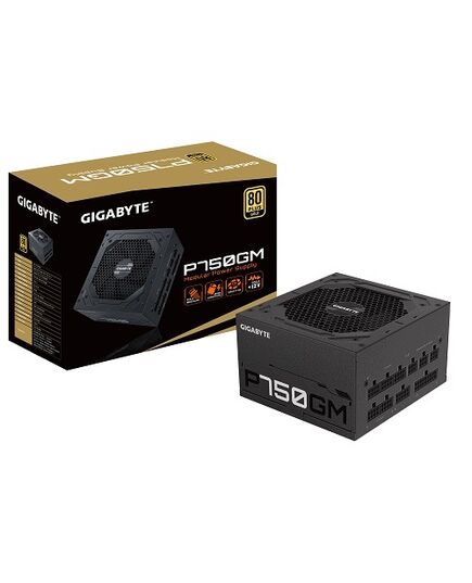 GIGABYTE POWER SUPPLY 750W  FULLY MODULAR  80+PLUS GOLD MAIN JAPANESE CAPACITORS
