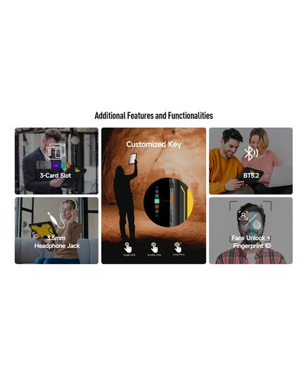 ULEFONE TABLET ARMOR PAD 2, 11" 8/256GB, 18600MAH, IP68/IP69K, 4G, ΜΑΎΡΟ