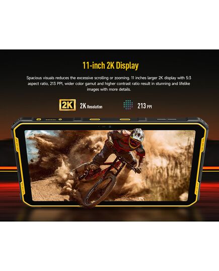 ULEFONE TABLET ARMOR PAD 2, 11" 8/256GB, 18600MAH, IP68/IP69K, 4G, ΜΑΎΡΟ