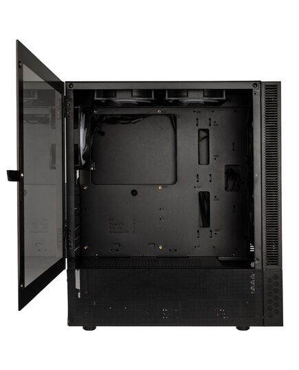 KOLINK OBSERVATORY MX GLASS ARGB MIDI TOWER CASE - BLACK (WITH 5 ARGB FANS - 2X140MM & 3X120MM)