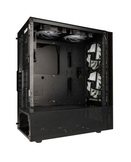 KOLINK OBSERVATORY MX GLASS ARGB MIDI TOWER CASE - BLACK (WITH 5 ARGB FANS - 2X140MM & 3X120MM)