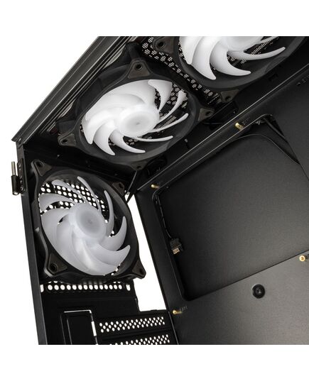 KOLINK OBSERVATORY MX GLASS ARGB MIDI TOWER CASE - BLACK (WITH 5 ARGB FANS - 2X140MM & 3X120MM)