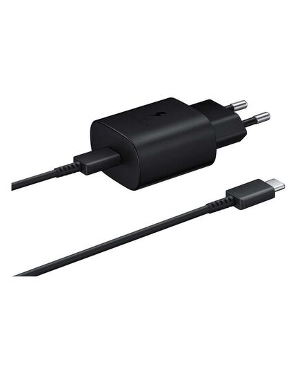 SAMSUNG ΦΟΡΤΙΣΤΉΣ ΜΕ ΘΎΡΑ USB-C ΚΑΙ ΚΑΛΏΔΙΟ 1M USB-C 25W ΜΑΎΡΟΣ (TA800XBEGWW) (SAMTA800XBEGWW)