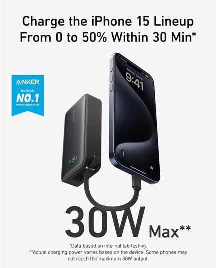 ANKER NANO 545 POWERBANK 10,000MAH PD 30W MAX OUTPUT