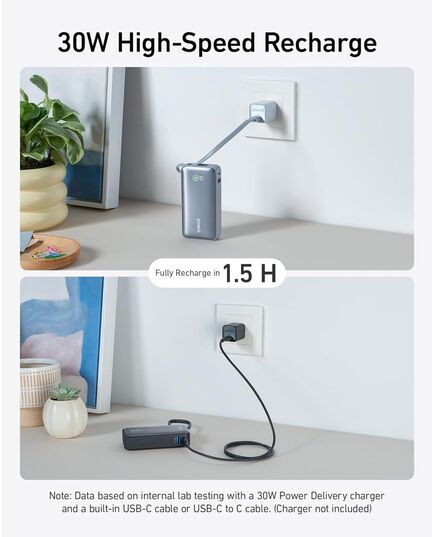 ANKER NANO 545 POWERBANK 10,000MAH PD 30W MAX OUTPUT