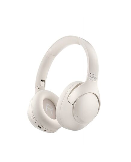QCY H3 HEADSET WHITE - HYBRID FEED NOISE CANCELING WITH 4 MODE ANC BUTTON - 60H BATTERY