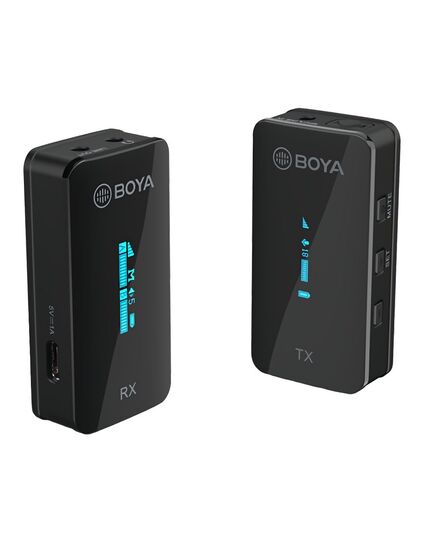 BOYA BY-XM6-S1 2.4 GHZ WIRELESS MIC SYSTEM 3.5MM FOR CAMERA, PHONE, LAPTOP (1 TRANSMITTER)
