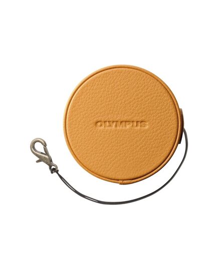 OLYMPUS LC-60.5GL LBR GENUINE LEATHER LENS COVER (60.5 MM) - LIGHT BROWN