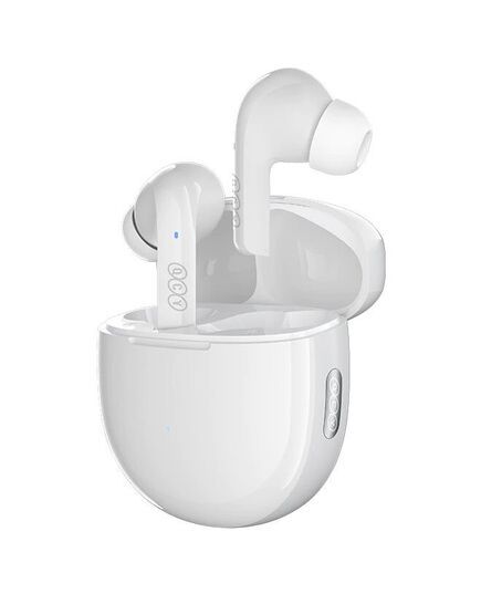 QCY T18 MELOBUDS TWS WHITE SNAPDRAGON SOUND QUALCOMM 3050. BLUETOOTH 5.2. ADAPTIVE HIGH-FIDELITY