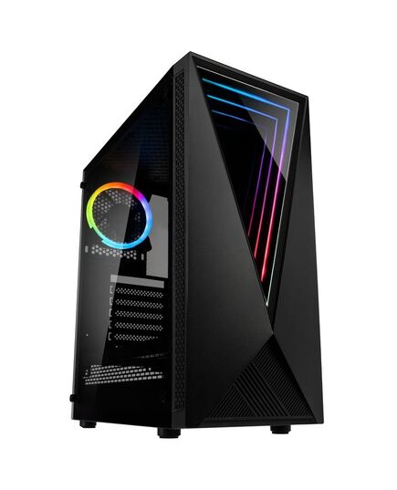 KOLINK VOID RGB MIDI-TOWER - BLACK - TEMPERED GLASS WINDOW