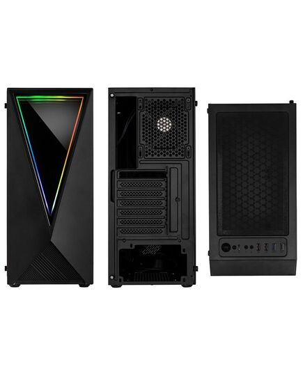 KOLINK VOID RGB MIDI-TOWER - BLACK - TEMPERED GLASS WINDOW