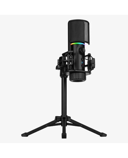 STREAMPLIFY MIC RGB MICROPHONE, USB-A, BLACK - INCL. TRIPOD