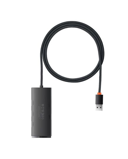 BASEUS HUB 4IN1 LITE SERIES USB TO 4X USB 3.0, 1M BLACK (WKQX030101) (BASWKQX030101)