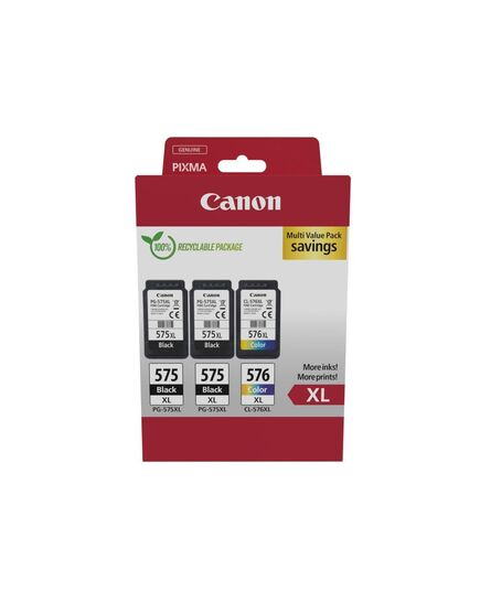 CANON ΜΕΛΆΝΙ INKJET PG-575XLX2/CL-576XL MULTIPACK (5437C004) (CANCL-576XLMP)