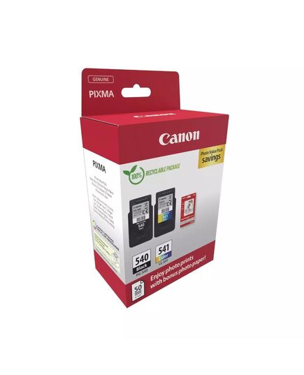 CANON ΜΕΛΆΝΙ INKJET PG 540 & CL 541 BLACK & COLOUR + PHOTO PAPER 50SH CARTON PACK (5225B013) (CANPG-540VPCP)