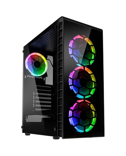 KOLINK OBSERVATORY LITE RGB MIDI-TOWER - TEMPERED GLASS - BLACK