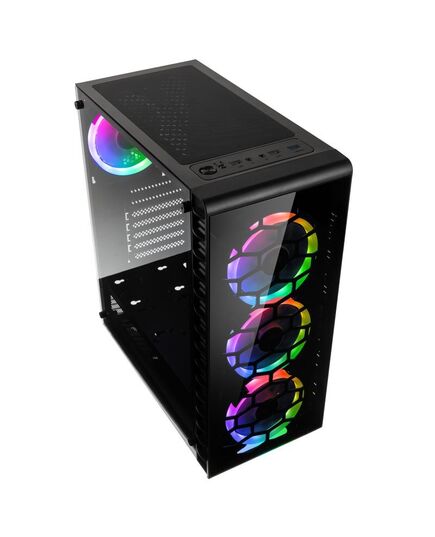 KOLINK OBSERVATORY LITE RGB MIDI-TOWER - TEMPERED GLASS - BLACK