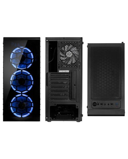 KOLINK OBSERVATORY LITE RGB MIDI-TOWER - TEMPERED GLASS - BLACK