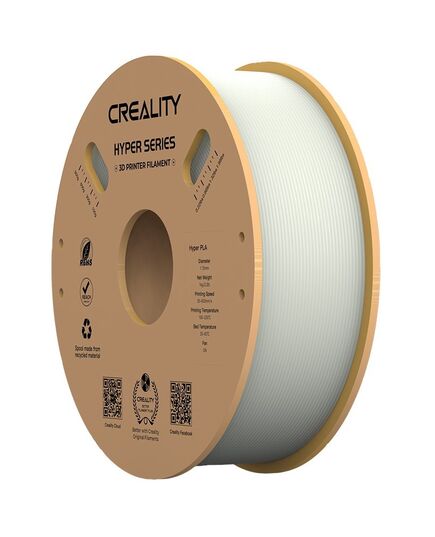 CREALITY HYPER PLA WHITE 3D PRINTER FILAMENT, HIGH SPEED, 1 KG SPOOL1.75