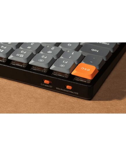 KEYCHRON K3 MAX QMK/VIA (K3M-H3) WIRELESS CUSTOM MECHANICAL KEYBOARD-BROWN SWITCH (HOT-SWAPPABLE) US