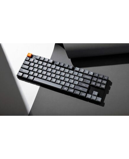 KEYCHRON K1 MAX (K1M-H1) ANSI 80% TKL BLACK FULL ASSEMBLED RED SWITCH RGB HOT-SWAP WIRED LOW PROFILE