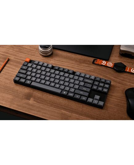 KEYCHRON K1 MAX (K1M-H1) ANSI 80% TKL BLACK FULL ASSEMBLED RED SWITCH RGB HOT-SWAP WIRED LOW PROFILE
