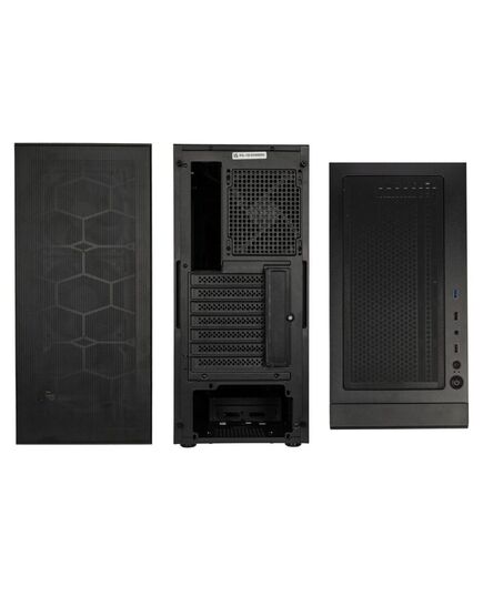 KOLINK OBSERVATORY HF MESH PWM MIDI TOWER CASE - BLACK (WITH 3X120MM BLACK PWM FANS)