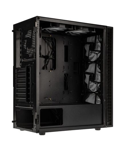 KOLINK OBSERVATORY HF PLUS GLASS ARGB PWM MIDI TOWER CASE - BLACK (WITH 6X120MM ARGB PWM FANS)