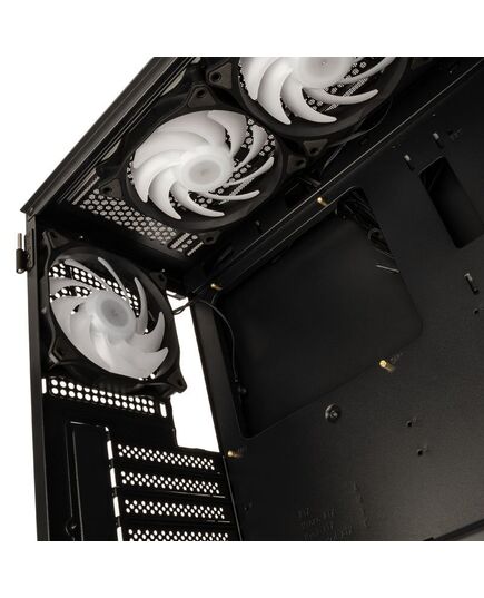 KOLINK OBSERVATORY HF PLUS GLASS ARGB PWM MIDI TOWER CASE - BLACK (WITH 6X120MM ARGB PWM FANS)