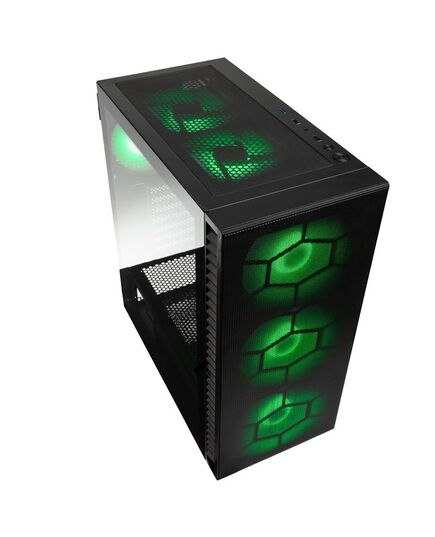 KOLINK OBSERVATORY HF PLUS MESH ARGB PWM MIDI TOWER CASE - BLACK (WITH 6X120MM ARGB PWM FANS)