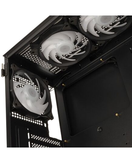KOLINK OBSERVATORY HF PLUS MESH ARGB PWM MIDI TOWER CASE - BLACK (WITH 6X120MM ARGB PWM FANS)