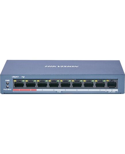 HIKVISION 9 PORT UNMANAGED POE SWITCH L2 SERIES (DS-3E0109P-E/M(B)) (HKVDS-3E0109P-E-MB)