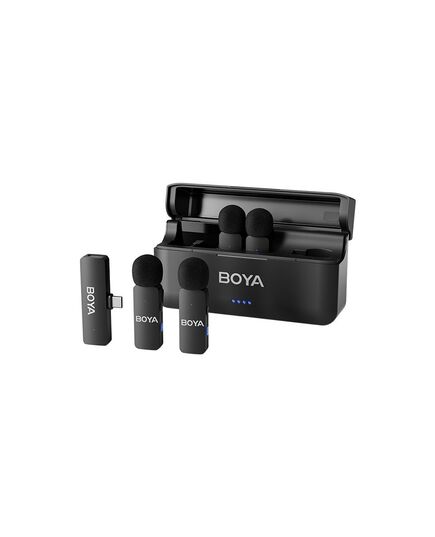 BOYA BY-V4U WIRELESS 4 PERSON 4-CHANNEL MINI LAVALIER USB-C 2.4GHZ MICROPHONE