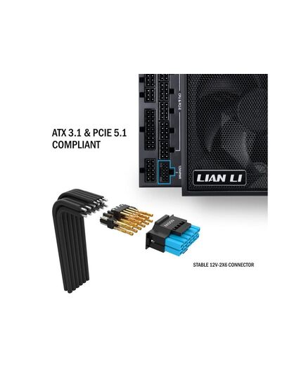 LIAN LI EDGE 850W BLACK 80+ PLATINUM, FULLY MODULAR SFX PSU
