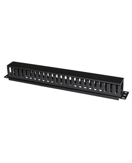 POWERTECH CABLE MANAGEMENT NETW-0029 ΓΙΑ RACK 19"/1U, ΠΛΑΣΤΙΚΌ, ΜΑΎΡΟ