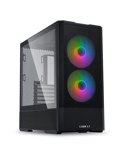 LIAN LI LANCOOL 207 BLACK - ATX PC CASE (4 ARGB FANS) 2 X FRONT 140 PWM & 2  BOTTOM 120 PWM REVERSE