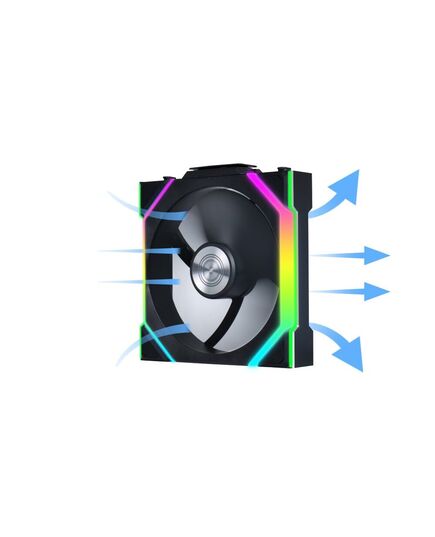 LIAN LI UNIFAN SL WIRELESS 120 -3PCS BLACK (TRIPLE PACK INCLUDE CONTROLLER) - CASE FAN