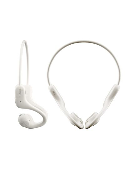 QCY CROSSKY LINK WHITE - OPEN EAR AIR CONDUCTION HEADPHONES SPORTS WATERPROOF IPX6 HEADSET BT 5,3