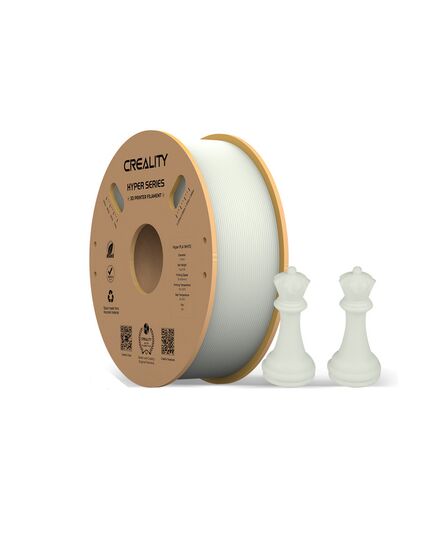 CREALITY HYPER PLA WHITE 3D PRINTER FILAMENT, HIGH SPEED, 1 KG SPOOL1.75